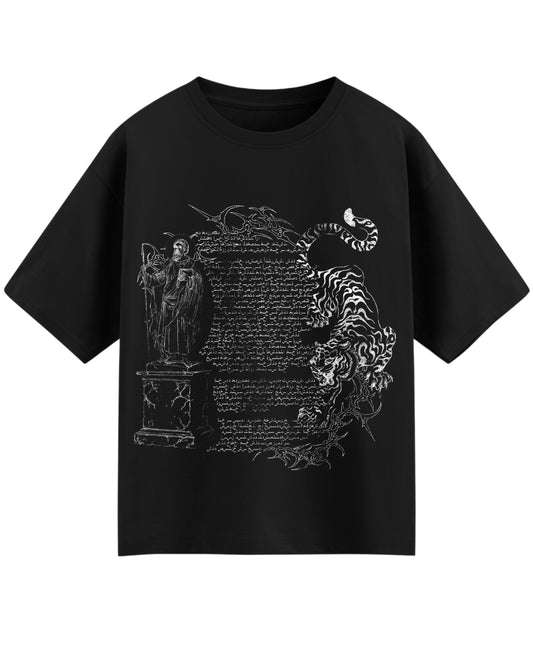 Black Oversized T-shirt Front Design