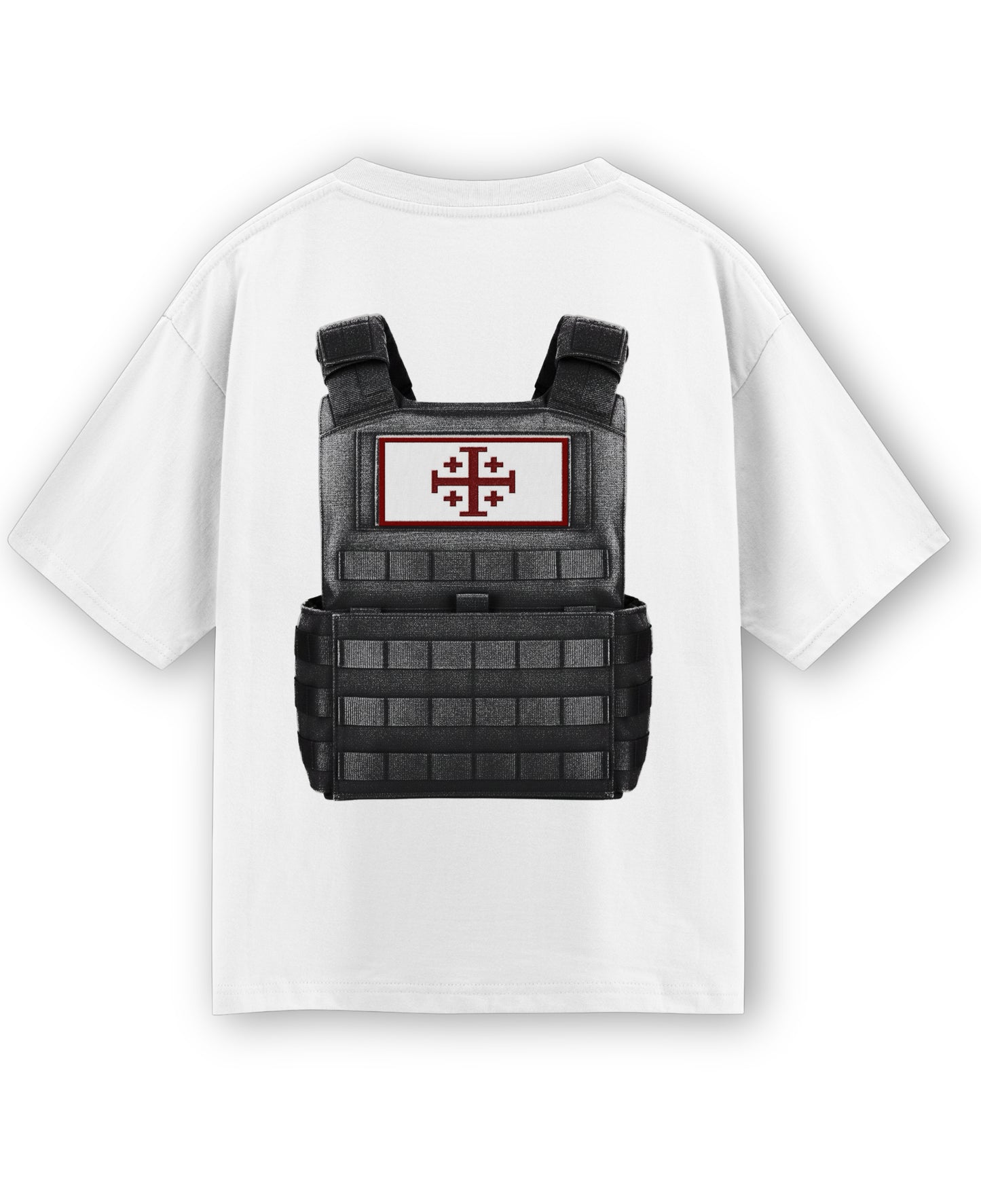 White Oversized T-shirt Back Design