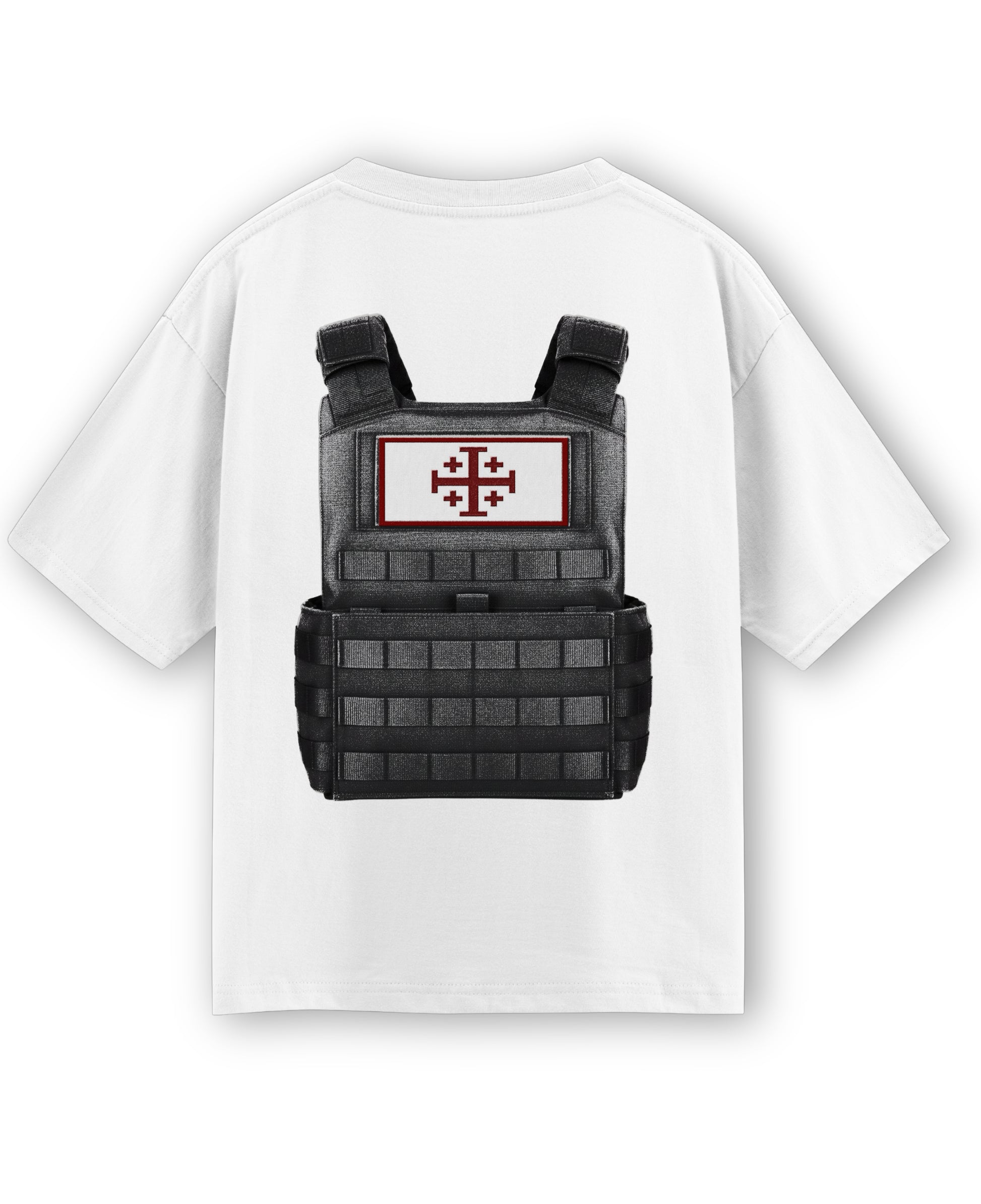 White Oversized T-shirt Back Design