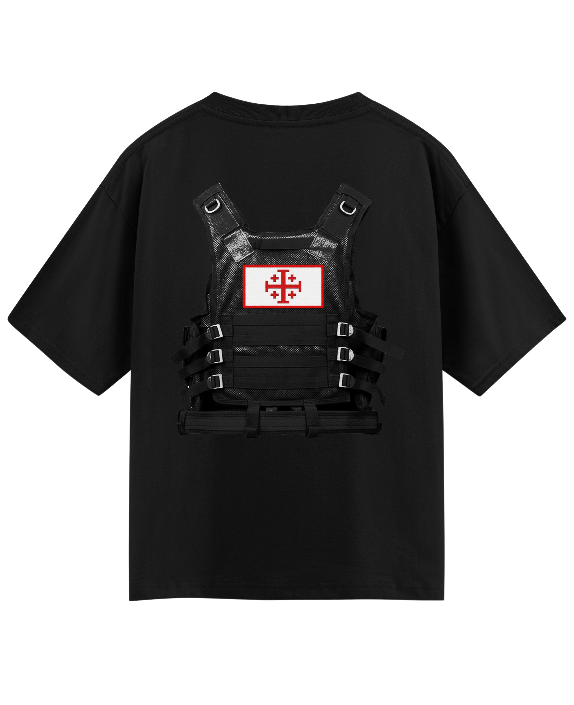 Black Oversized T-shirt Back Design